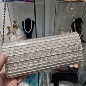 Jimmy Choo Glittering Silver Clutch